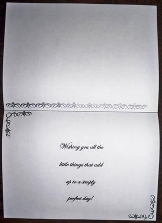 Birthday Verse Insert Landscape by Helen Gomm