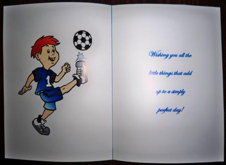 Boys Footy Insert by Helen Gomm