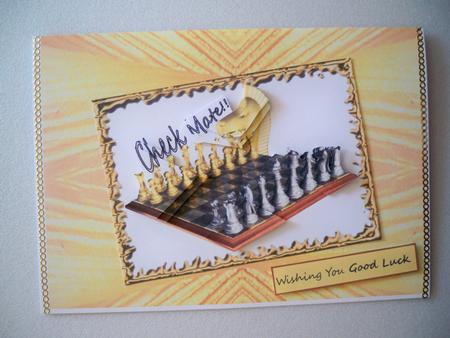 Check Mate Chess Card by Helen Gomm