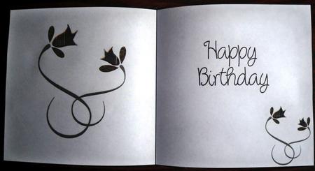 Insert for 5 Inch Card - Dancing Flowers by Helen Gomm