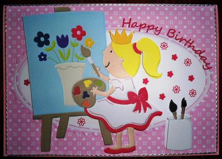 Painting Girl Sheet by Helen Gomm