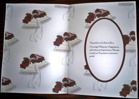Wedding Bells Insert with Verse by Helen Gomm