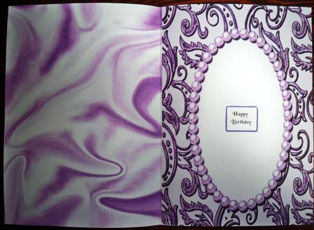 Elegant A5 Insert in Cerise Pearl Frame by Helen Gomm