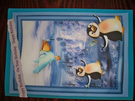 Penguin Having Fun by Helen Gomm