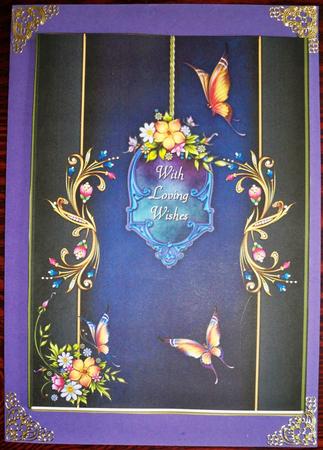 Butterfly Bonanza A4 Card Front by Helen Gomm