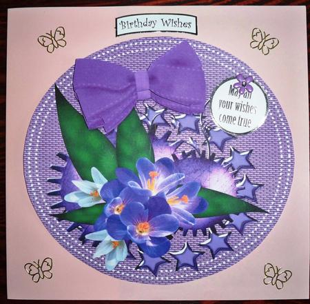 Purple Flowers by Helen Gomm