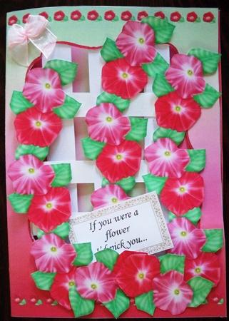Morning Glories 1 - Trellis Card Kit by Helen Gomm