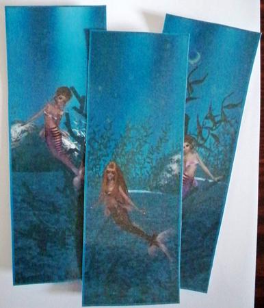 Mermaids Book Mark by Helen Gomm