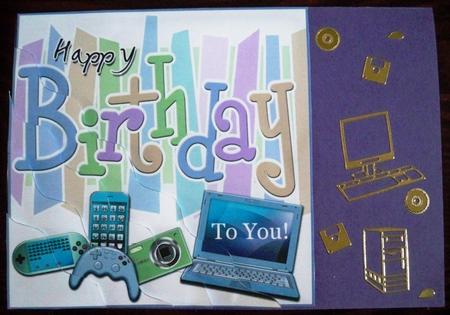 Birthday Gadgets Games N Gizmos Wavy Corner Side Stacker Top by Helen Gomm