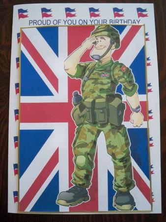 British Army Dude A4. by Helen Gomm