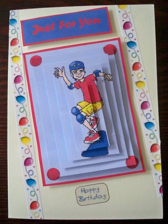 Skateboard Mad Pyramage by Helen Gomm