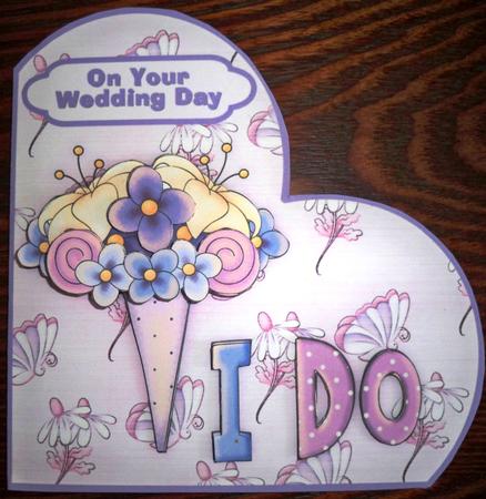 Bride's Bouquet Heart Shaped Cut and Fold with Step by Step by Helen Gomm