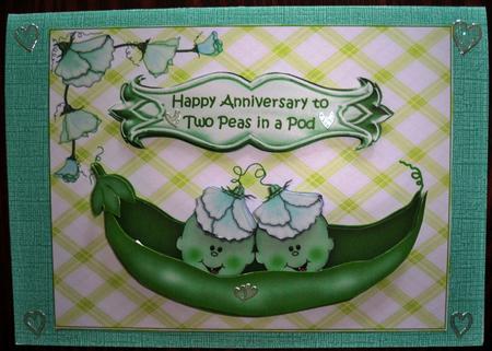 Two Peas in a Pod Anniversary by Helen Gomm