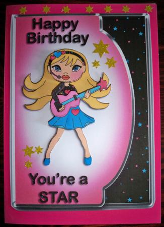 Your a Star Birthday Card by Helen Gomm
