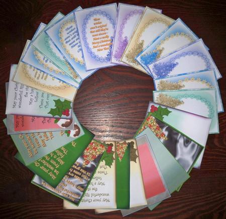 Assorted Christmas Inserts for 6x4 by Helen Gomm