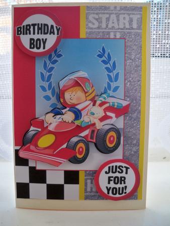 Red Racing Car by Helen Gomm
