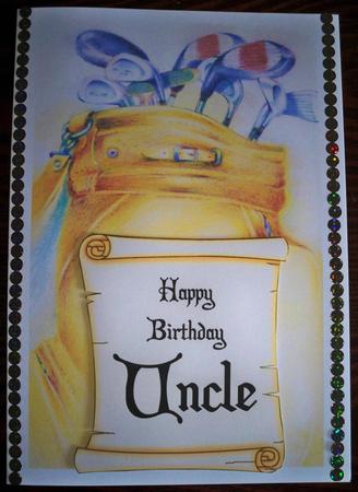 Five Male Word Plaque Birthday Toppers by Helen Gomm