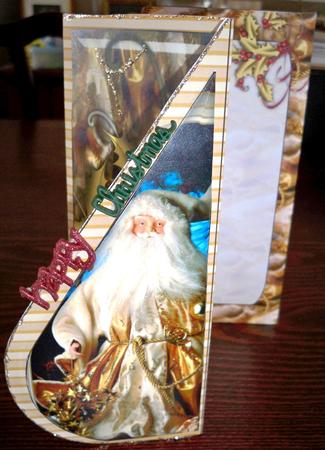 Christmas is Golden Teardrop Card Kit by Helen Gomm