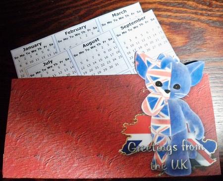 England Uk Desktop Calendar Base by Helen Gomm