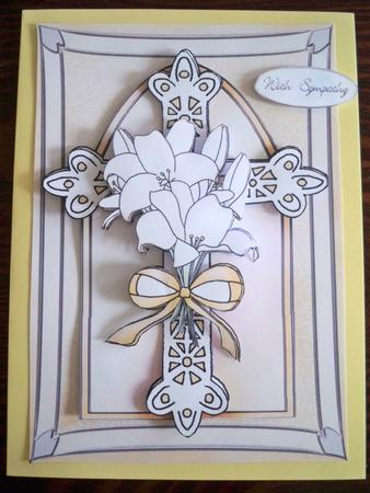 A4 When Words Fail in Gold Decoupage Kit by Helen Gomm