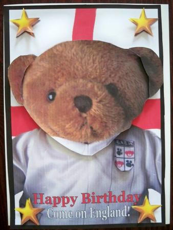 England Teddy Decoupage by Helen Gomm