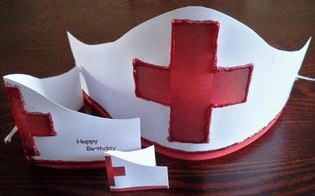 Nurse Card/hat by Helen Gomm