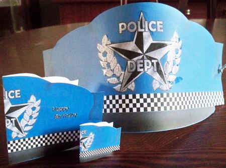 Police Card/hat by Helen Gomm