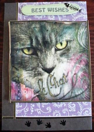 Le Chat 1, Collage-ish by Helen Gomm