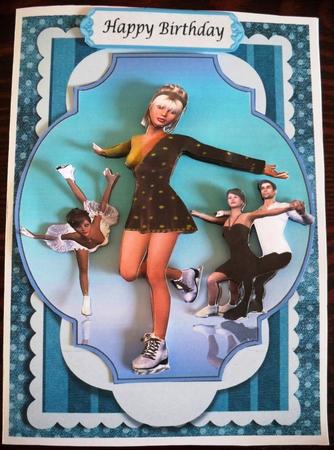 Ice Skaters - Step by Step Topper by Helen Gomm