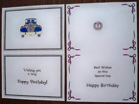 A5 Sideways Birthday Insert Pack by Helen Gomm