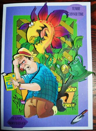 Triffid Dude Decoupage Sheet by Helen Gomm
