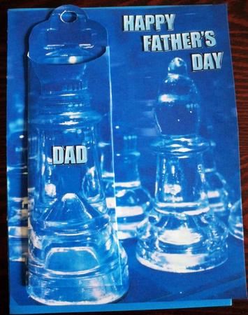 Chess Father's Day / Birthday Bookmark Card by Helen Gomm