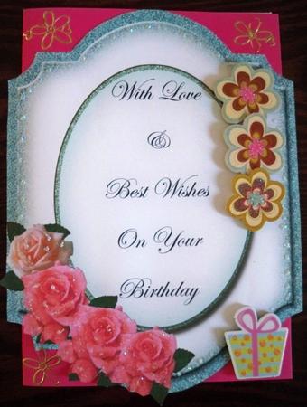 On Your Birthday Shaped Toppers with Roses Kit by Helen Gomm