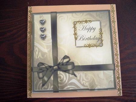 Elegant Flourish Quick Card Wavy Corner Side Stacker Topper by Helen Gomm