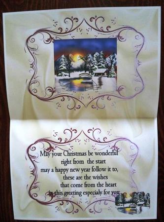 Christmas A5 Inserts for Snow Scenes and Toppers by Helen Gomm