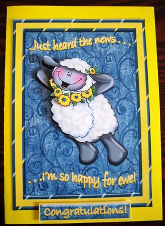 Ewe Card - Congratulations - Many Occasions by Helen Gomm