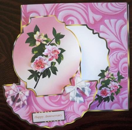 Pink Gardenias Wobble Card Kit by Helen Gomm
