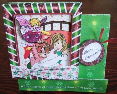 Visions of Sugar-plums Stepper Card by Helen Gomm