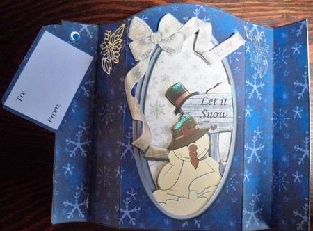 Let It Snow Spring Front Card by Helen Gomm