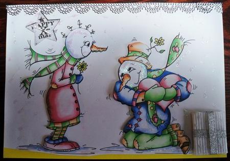 Crafty Bob's Sassy Cheryl Single: Bum Snowman in Love by Helen Gomm