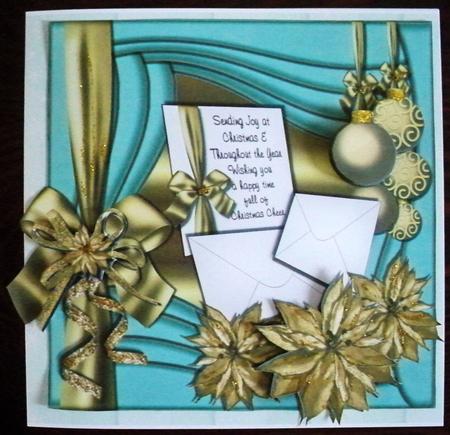 Blue & Gold Christmas by Helen Gomm