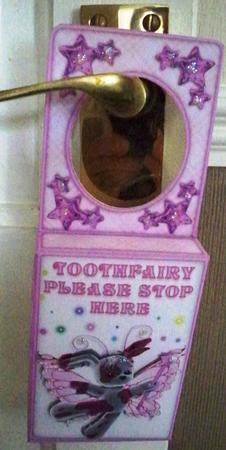 Pink Toothfairy Door Hanger Box by Helen Gomm