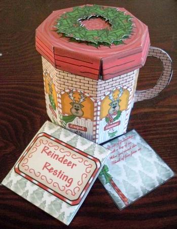 Reindeer Mug Gift Box Set by Helen Gomm