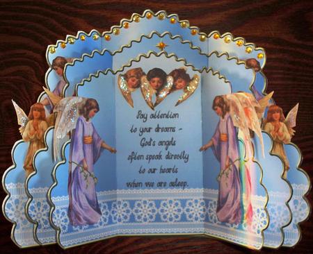 Triple Layer Gatefold - Gods Angels by Helen Gomm