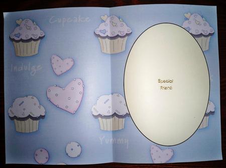 Blue Cupcake Insert 2 by Helen Gomm