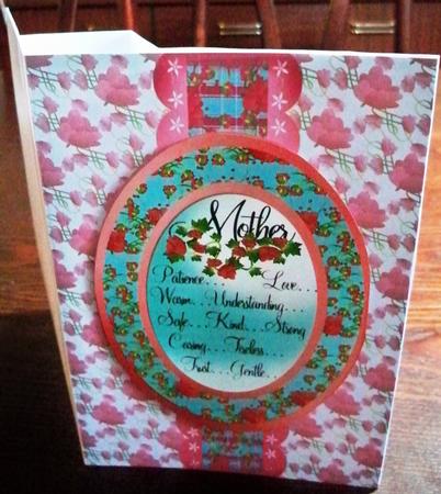 Roseberry Mother's Day Popout Page Card by Helen Gomm