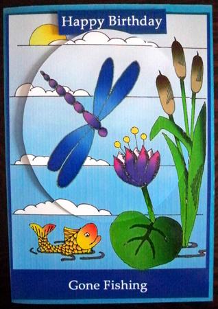 Gone Fishingon the Lily Pond by Helen Gomm