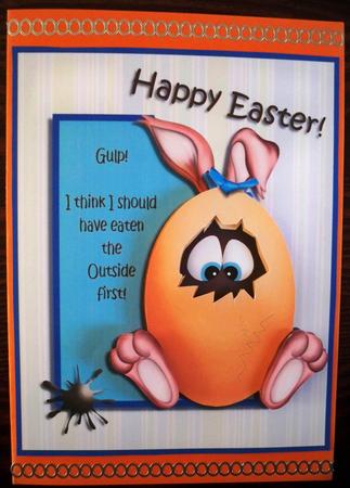 Chocolate Bunny Egg by Helen Gomm