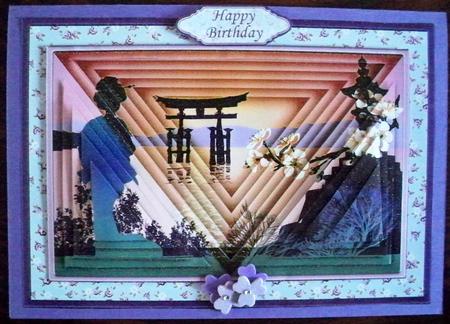 Oriental 3D Illusion Card 2 Sheet Mini Kit by Helen Gomm