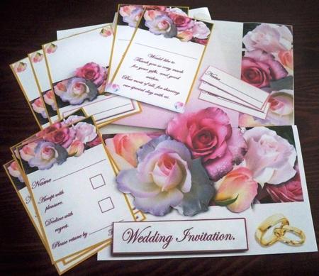 Rose Wedding Stationary by Helen Gomm